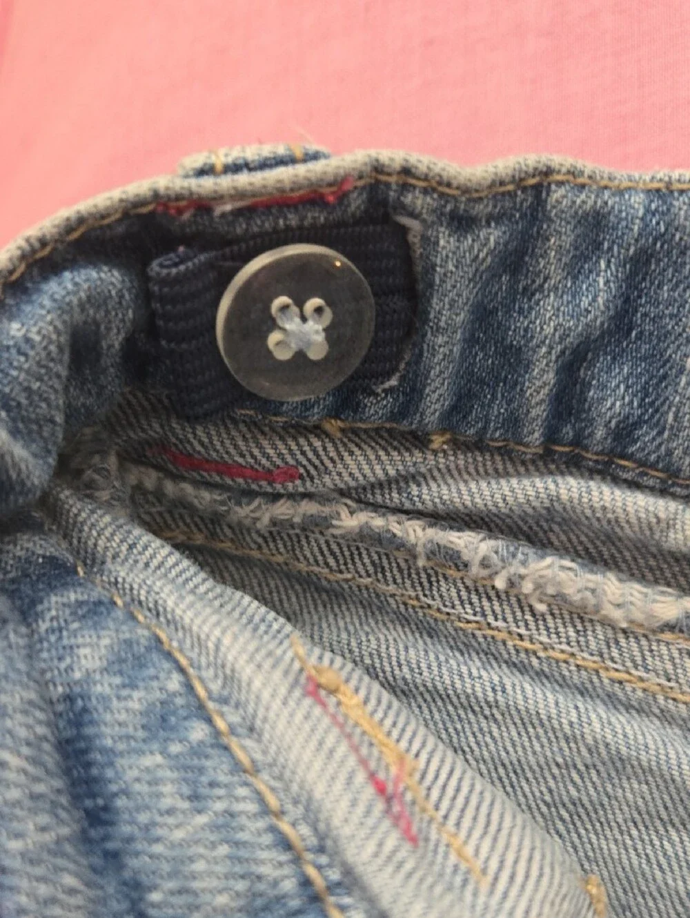 Gymboree Light Blue Denim Shorts with Floral Pocket Embroidery